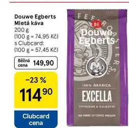 Tesco Douwe Egberts Mletá káva, 200 g nabídka
