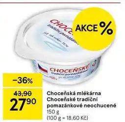 Tesco Choceňská Mlékárna Choceňské tradiční pomazánkové neochucené, 150 g nabídka