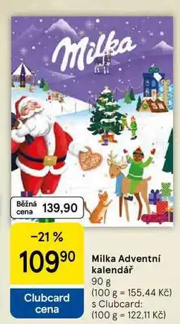 Tesco Milka Adventní kalendář, 90 g nabídka