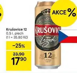 Tesco Krušovice 12, 0.5 l, plech nabídka