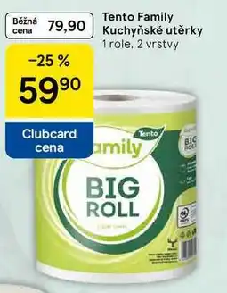 Tesco Tento Family Kuchyňské utěrky, 1 role, 2 vrstvy nabídka