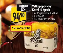 Albert Velkopopovický Kozel 10 nabídka