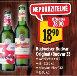 Albert Budweiser Budvar Original/Budvar 33 nabídka