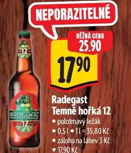 Albert Radegast Temně hořká 12 nabídka