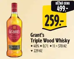 Albert Grant's Triple Wood Whisky nabídka