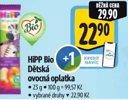 Albert HiPP Bio Dětská ovocná oplatka nabídka