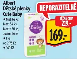Albert Albert Dětské plenky Cute Baby nabídka