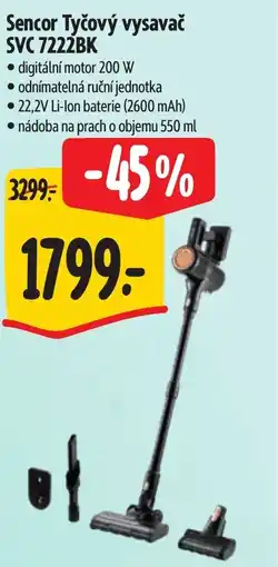 Albert Sencor Tyčový vysavač SVC 7222BK nabídka