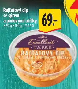 Albert Rajčatový dip se sýrem a piniovými oříšky nabídka