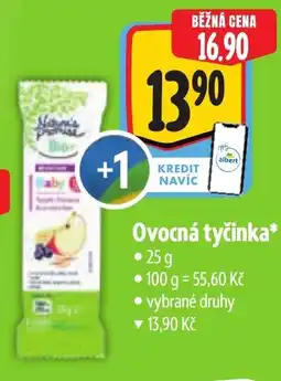 Albert Nature's Promise Bio Ovocná tyčinka nabídka
