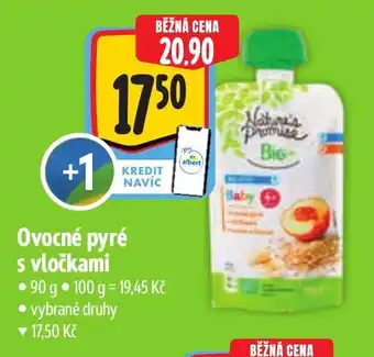 Albert Nature's Promise Bio Ovocné pyré s vločkami nabídka