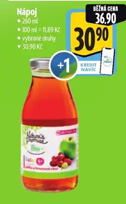 Albert Nature's Promise Bio Nápoj nabídka