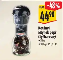 Albert Kotányi Mlýnek pepř čtyřbarevný nabídka