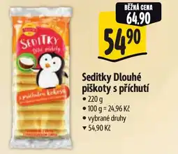 Albert Seditky Dlouhé piškoty s příchutí nabídka