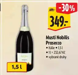 Albert Musti Nobilis Prosecco nabídka