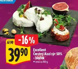 Albert Excellent Čerstvý Kozí sýr 50% - bloček nabídka