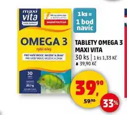 Penny Market TABLETY OMEGA MAXI VITA, 30 ks nabídka