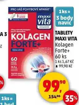 Penny Market TABLETY MAXI VITA Kolagen Forte+, 60 ks nabídka