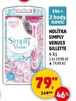 Penny Market HOLÍTKA SIMPLY VENUS3 GILLETTE, 4 ks nabídka
