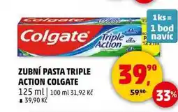 Penny Market ZUBNÍ PASTA TRIPLE ACTION COLGATE, 125 ml nabídka