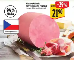 Albert Mistrovská šunka nejvyšší jakosti - vepřová nabídka