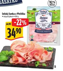 Albert Selská šunka z Přeštíka nabídka