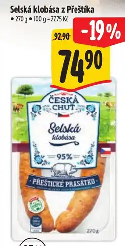 Albert Selská klobása z Přeštíka nabídka