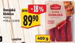 Albert Dunajská klobása nabídka