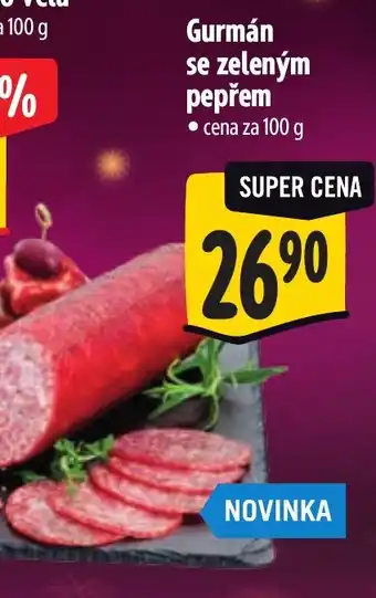 Albert Gurmán se zeleným pepřem nabídka