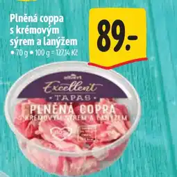 Albert Plněná coppa s krémovým sýrem a lanýžem nabídka