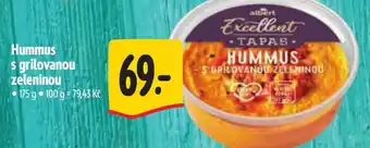 Albert Hummus s grilovanou zeleninou nabídka