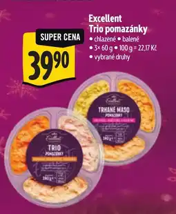 Albert Excellent Trio pomazánky nabídka