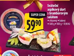 Albert Sváteční aspikový dort s bramborovým salátem nabídka