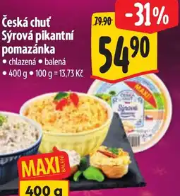 Albert Česká chuť Sýrová pikantní pomazánka nabídka