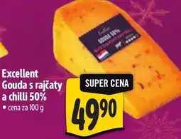 Albert Excellent Gouda s rajčaty a chilli 50% nabídka