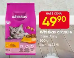 Hruška Whiskas granule nabídka