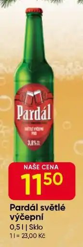 Hruška Pardál světlé výčepní nabídka