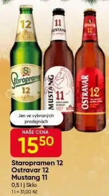 Hruška Staropramen 12 Ostravar 12 Mustang 11 nabídka