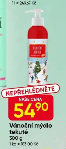Hruška Vánoční mýdlo tekuté nabídka