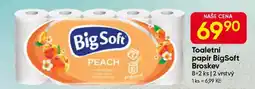 Hruška Toaletní papír BigSoft Broskev nabídka