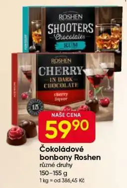 Hruška Čokoládové bonbony Roshen nabídka