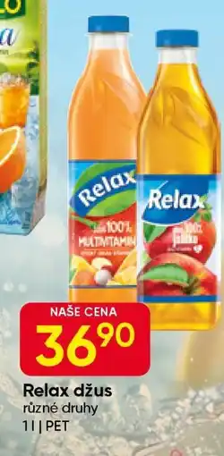 Hruška Relax džus nabídka