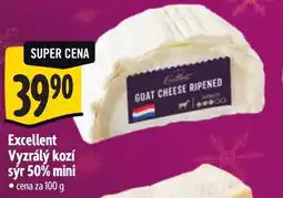 Albert Excellent Vyzrálý kozí sýr 50% mini nabídka