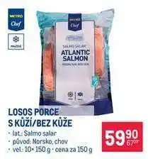 Makro Losos porce s kůží, bez kůže nabídka