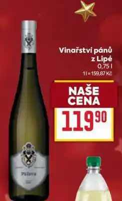 Billa Vinařství Pánů z Lipé Pálava nabídka