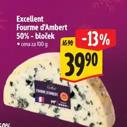 Albert Excellent Fourme d'Ambert 50% - bloček nabídka