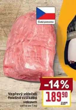 Billa Vepřový váleček falešná svíčková vakuum nabídka