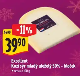 Albert Excellent Kozí sýr mladý uleželý 50% - bloček nabídka