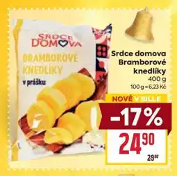 Billa Srdce domova Bramborové knedlíky nabídka