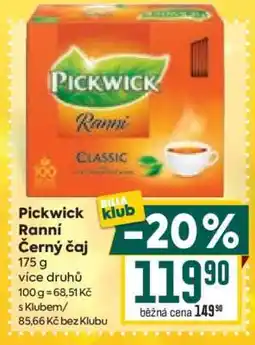 Billa Pickwick Ranní, černý čaj nabídka